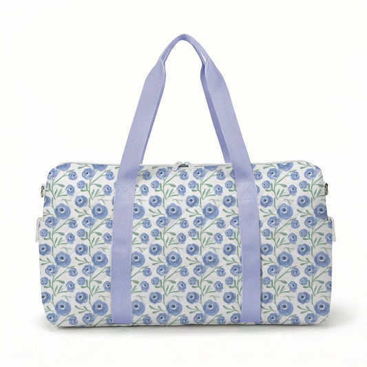 Purple Poppy Quilted Duffel