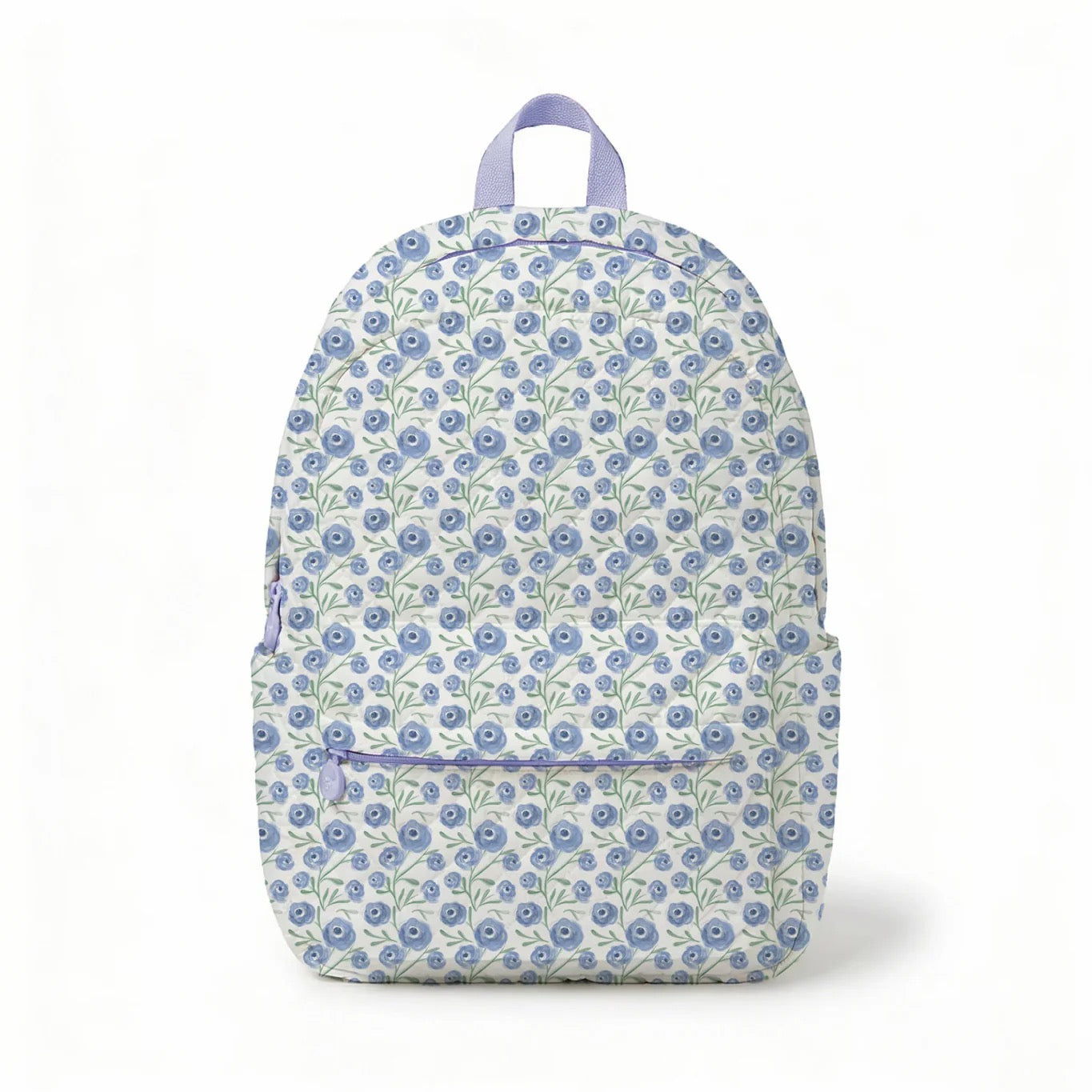 Purple Poppy Quilted Backpack
