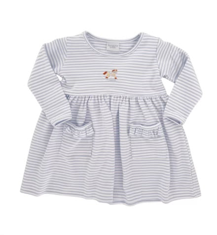 Lori Striped Dress- Horse