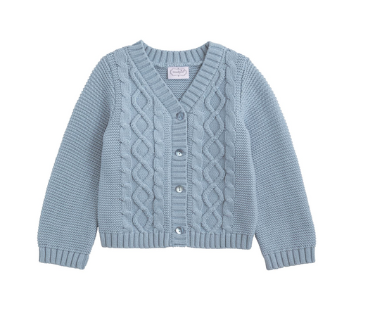 Blue Layette Cardigan