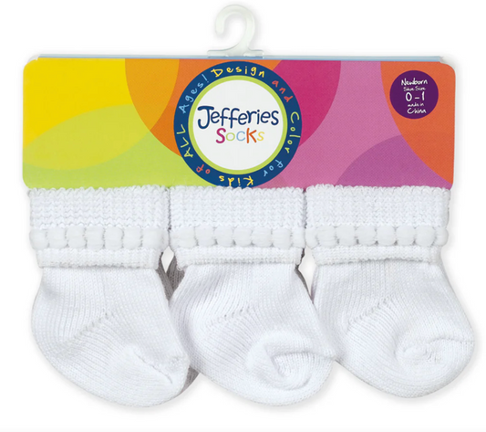 Jefferies Socks- White/White
