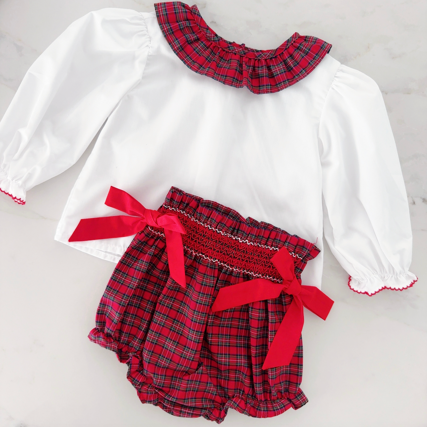 Plaid Sarah Bloomer Set