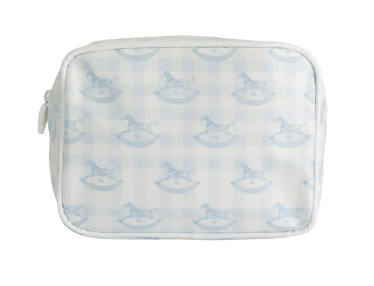 Pony Parlor Small Cosmetic Pouch (Blue)