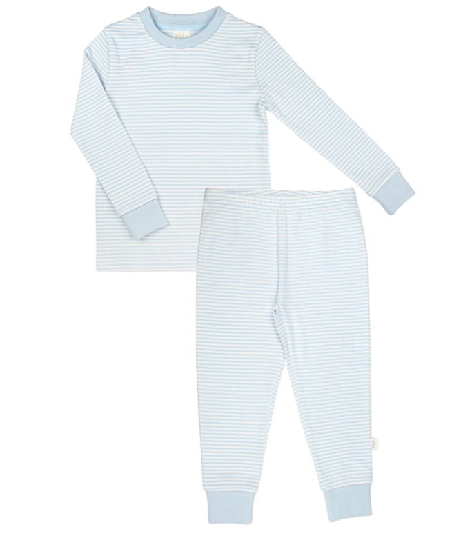 Paty Striped PJ Set- Blue