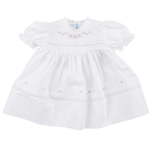 Floral Bullions Dress White- Feltman Brothers