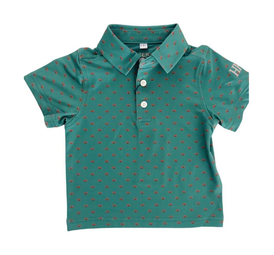 Boys Turkey Fan Performance Polo