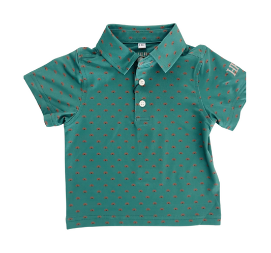 Boys Turkey Fan Performance Polo