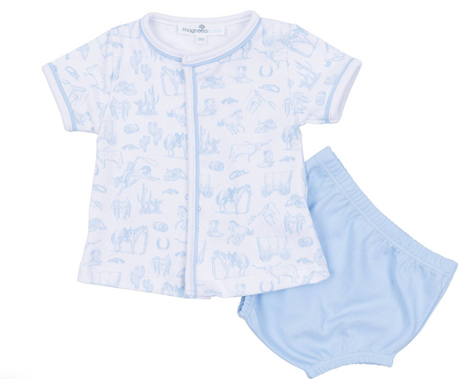 Western Toile Diaper Set