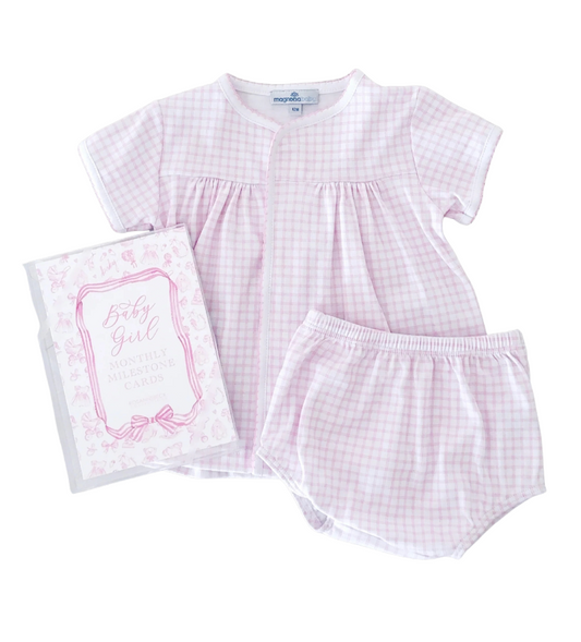 Magnolia Baby Windowpane Diaper Set
