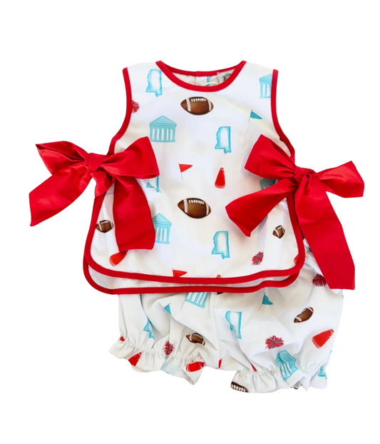Mississippi Rebel Tie Bloomer Set