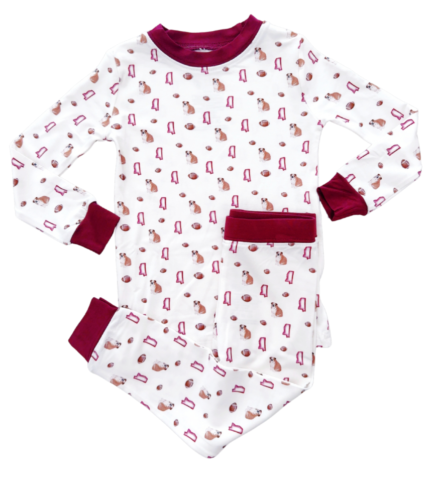 Mississippi Bulldog Bamboo Pjs