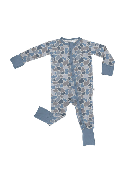 Blue Camo Bamboo Sleeper Pajamas