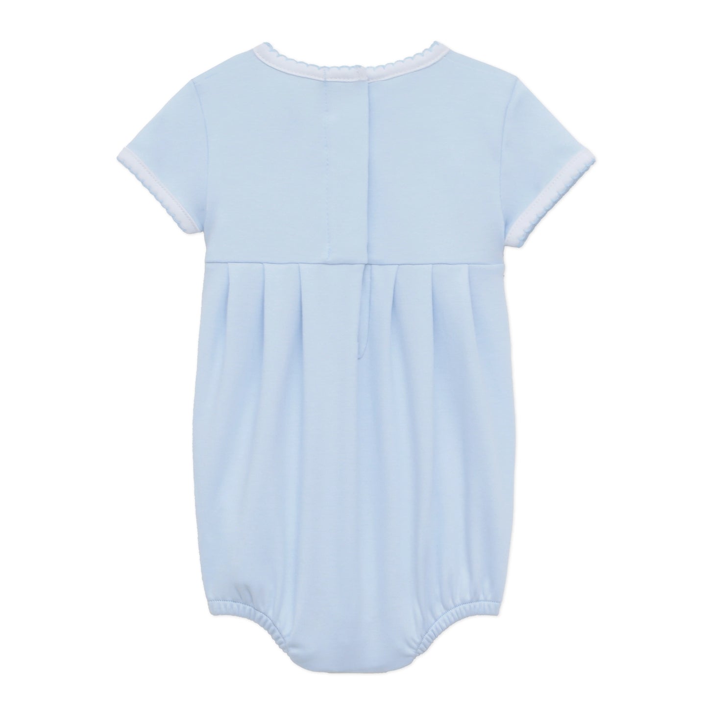Little Ducklings Classics Smocked Bubble - Light Blue