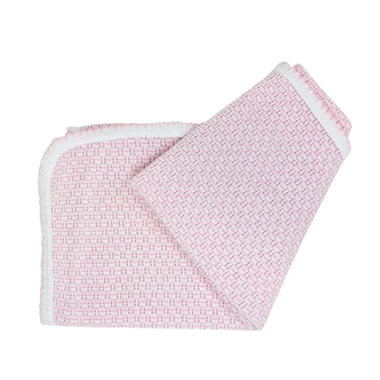 Paty Knit Swaddle Blanket- Pink