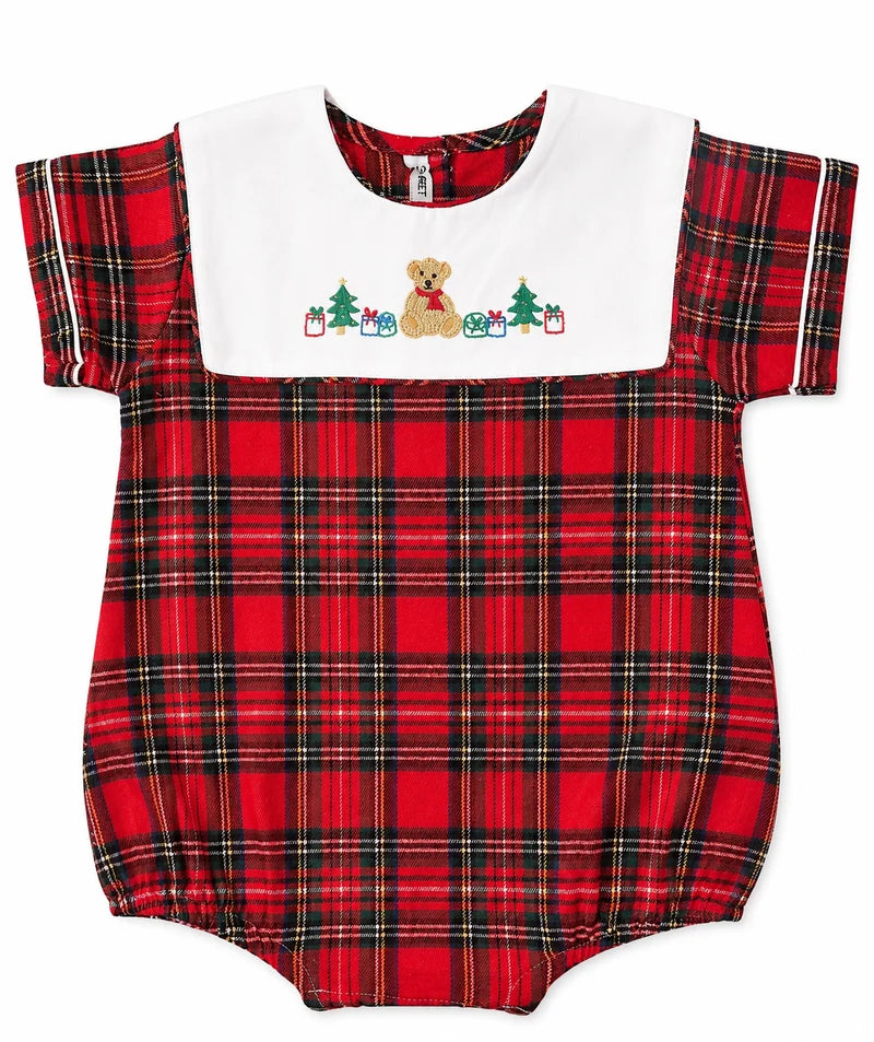 Christmas Plaid Bubble- Boy
